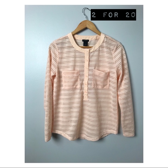 Ann Taylor Tops - Ann Taylor peach blouse size S